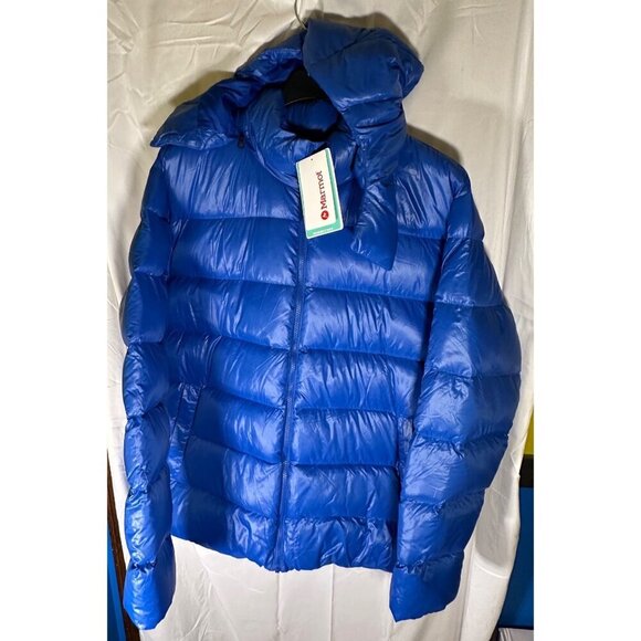 Marmot Men's Stockholm Down Puffy Jacket, Dark Blue/Azure, Size XXL, NWT - Picture 4 of 10